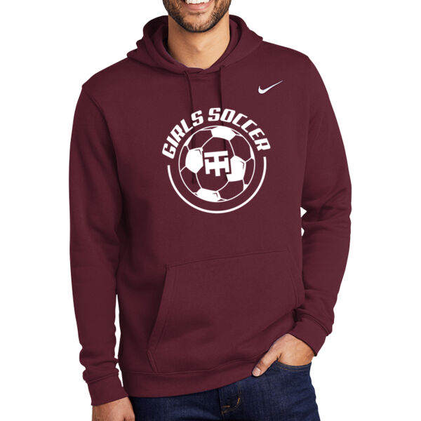 Nike Club Fleece Pullover Hoodie - Printed Logo Thumbnail