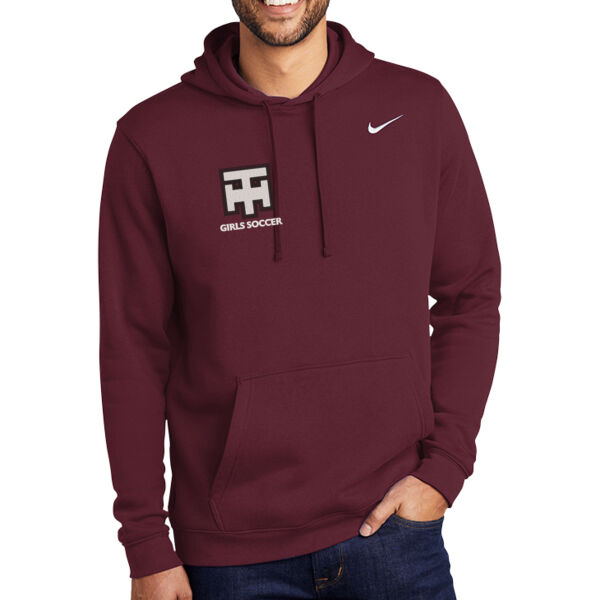 Nike Club Fleece Pullover Hoodie - Embroidered Logo Thumbnail