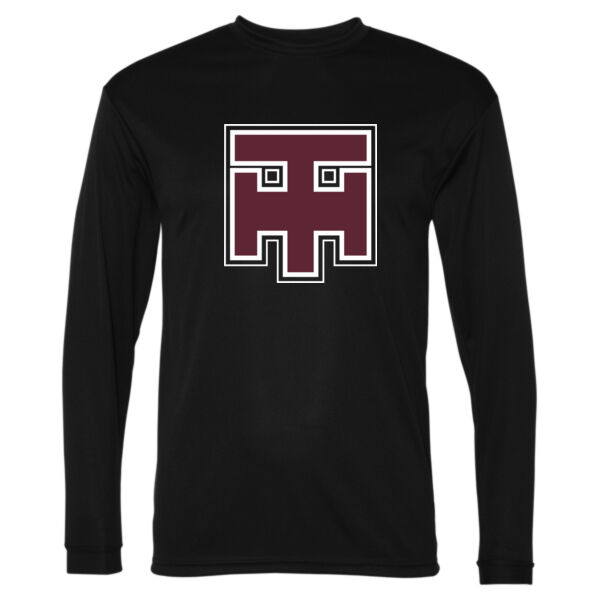 Unisex Performance Long Sleeve T Shirt - Printed Logo Thumbnail