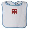 Infant Contrast Trim Terry Bib Thumbnail
